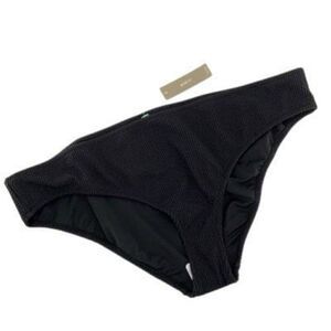 J. Crew Black Textured Hipster Full Coverage Bikini Bottom Swimsuit Size 2X NWT